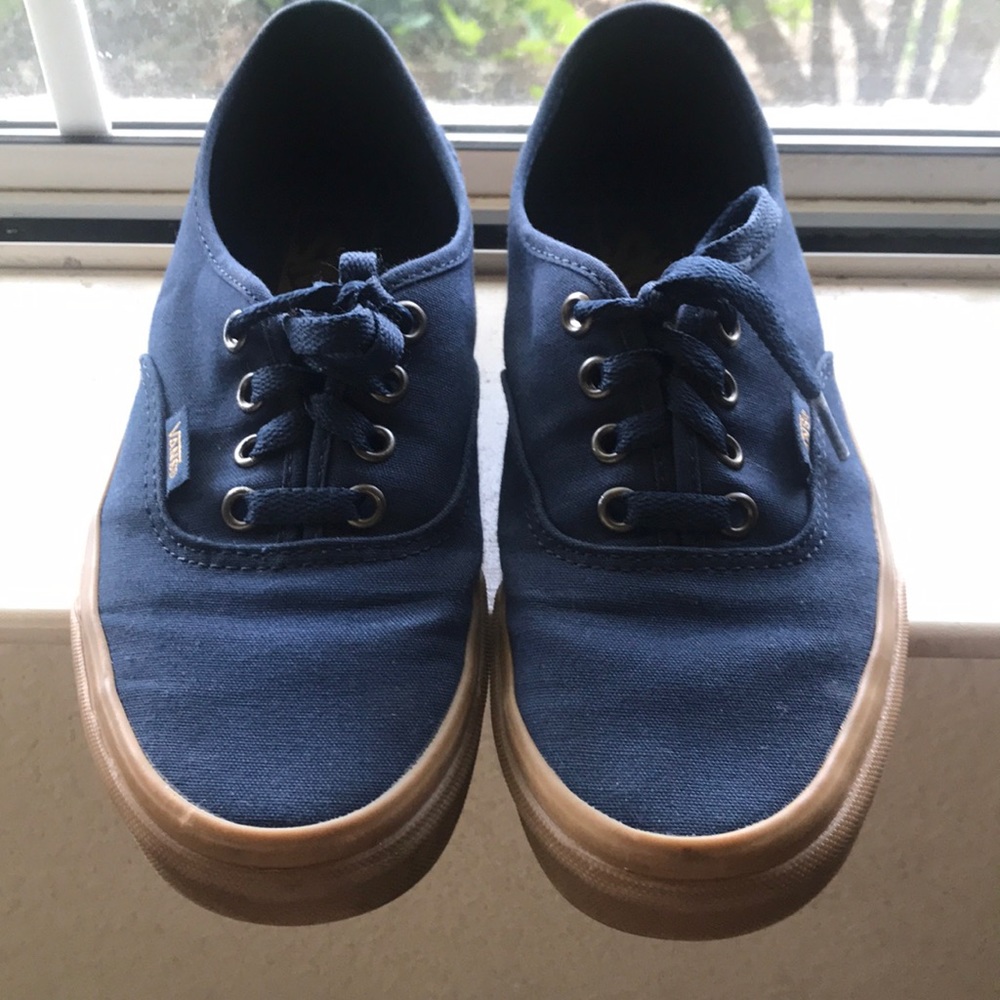 Vans Navy With Gum Sole